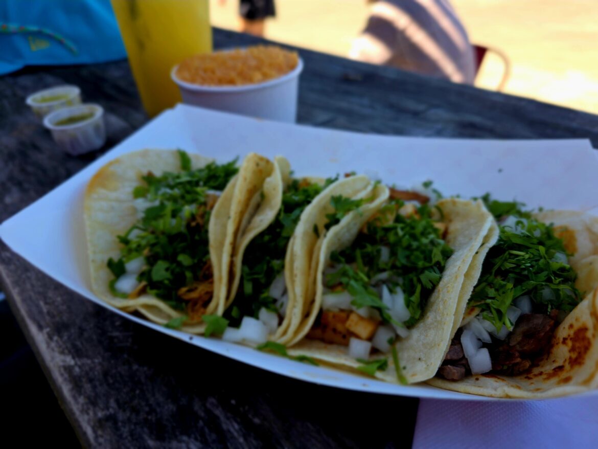 Extra sunny and warm at Taco Street Point Ruston