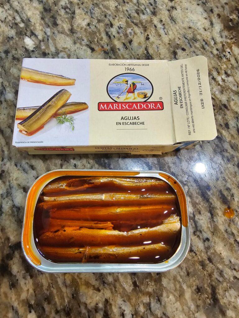 Mariscadora Garfish in Escabeche salad