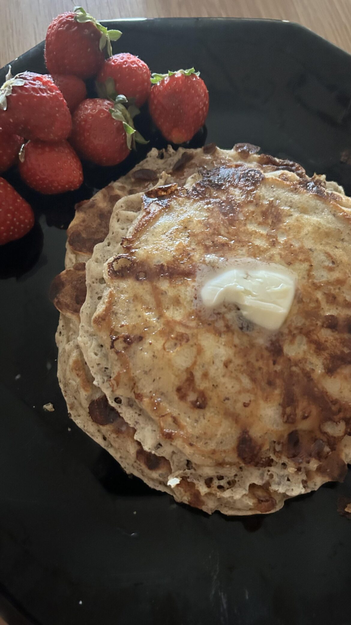 I’ve been adding cottage cheese to my pancake batter