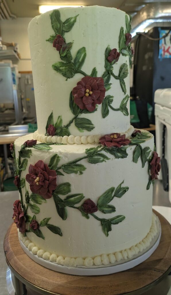 First tiered cake today!