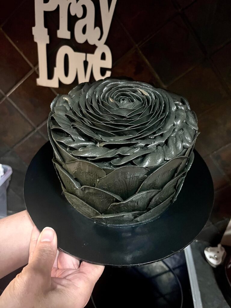 I wish we had better photography but we’re really proud of how this one came out! All buttercream.