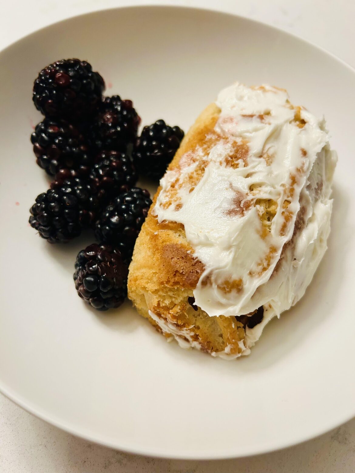 Lemon olive oil cake with Miss Jones frosting