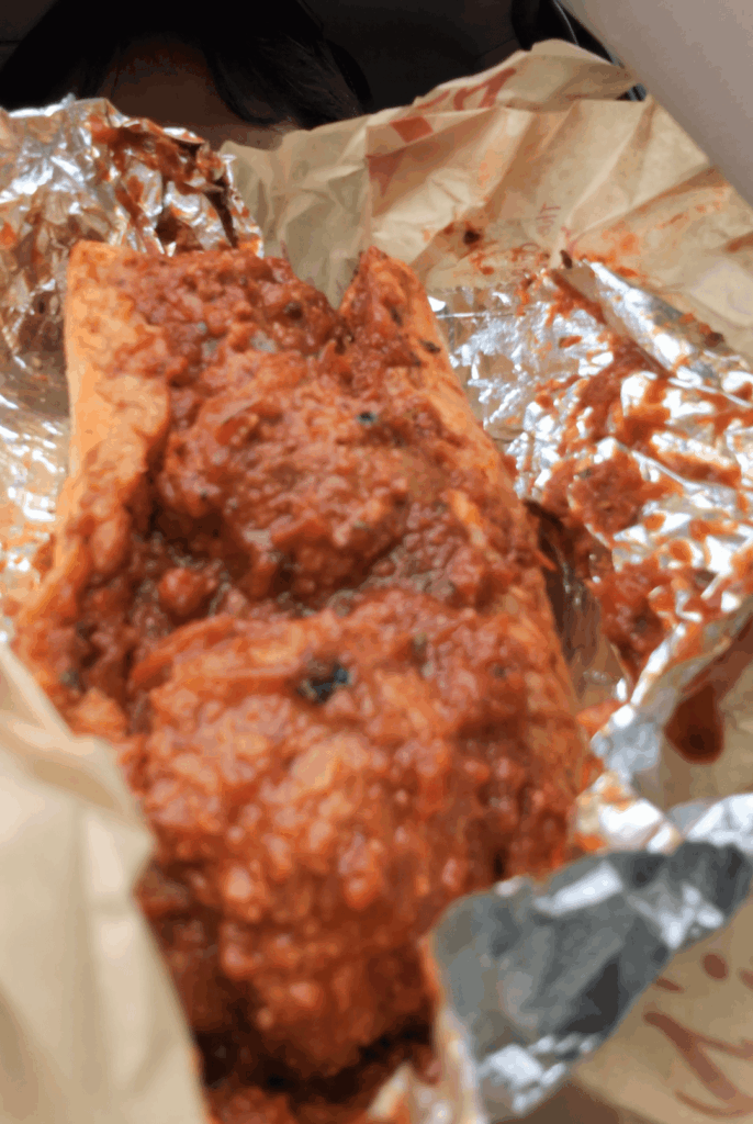 The meatball sandwich at Novi's in Berwyn is $5.50