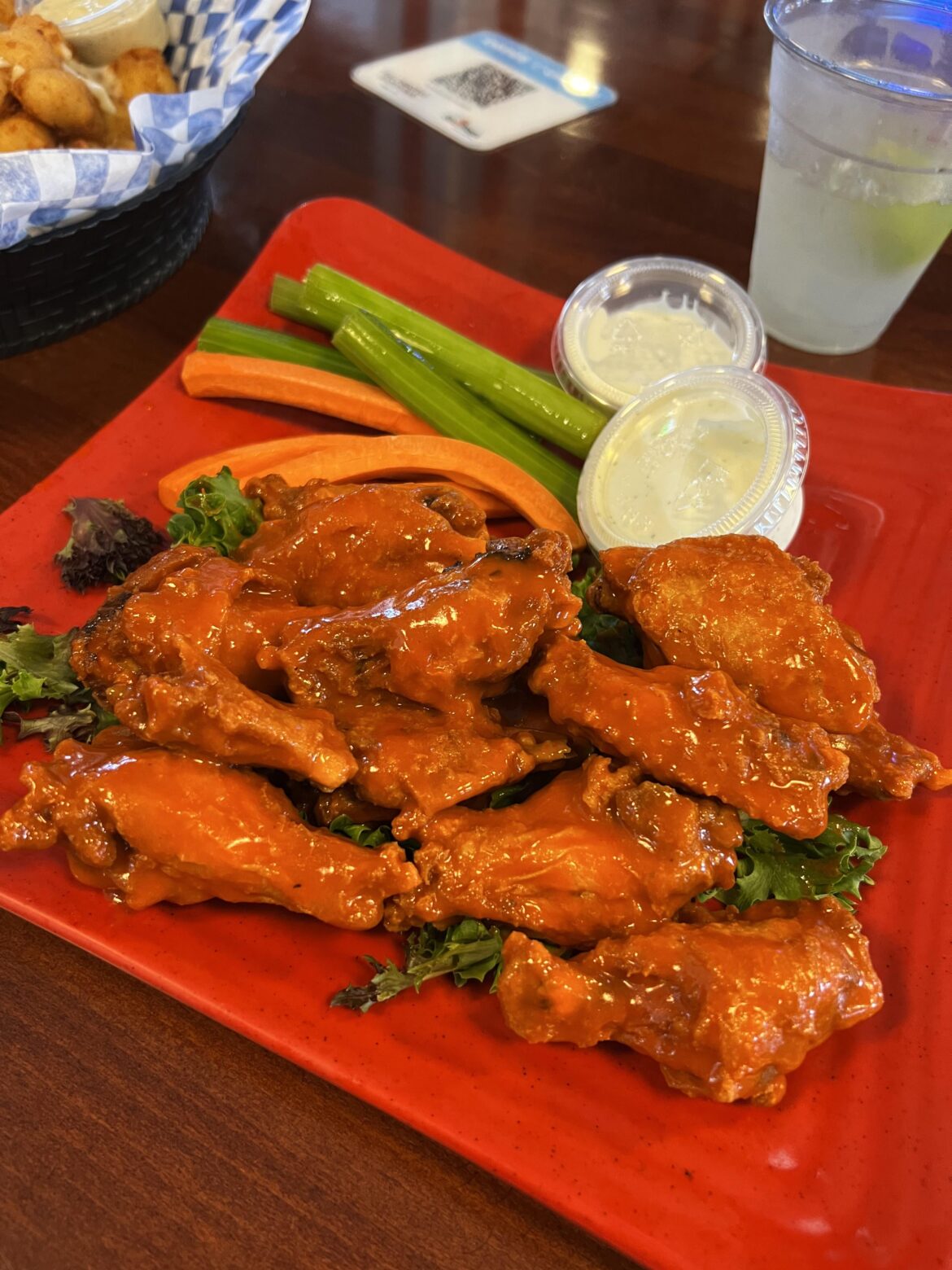 Bone-in Buffalo Wings at Full Throttle Sports Bar at Six Flags Magic Mountain
