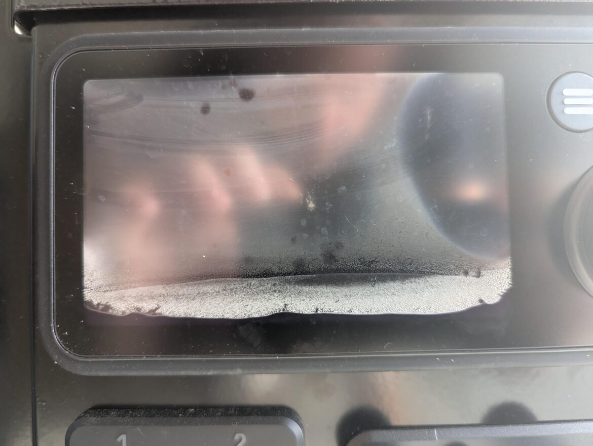 Searwood display failure due to moisture Searwood display failure due to moisture