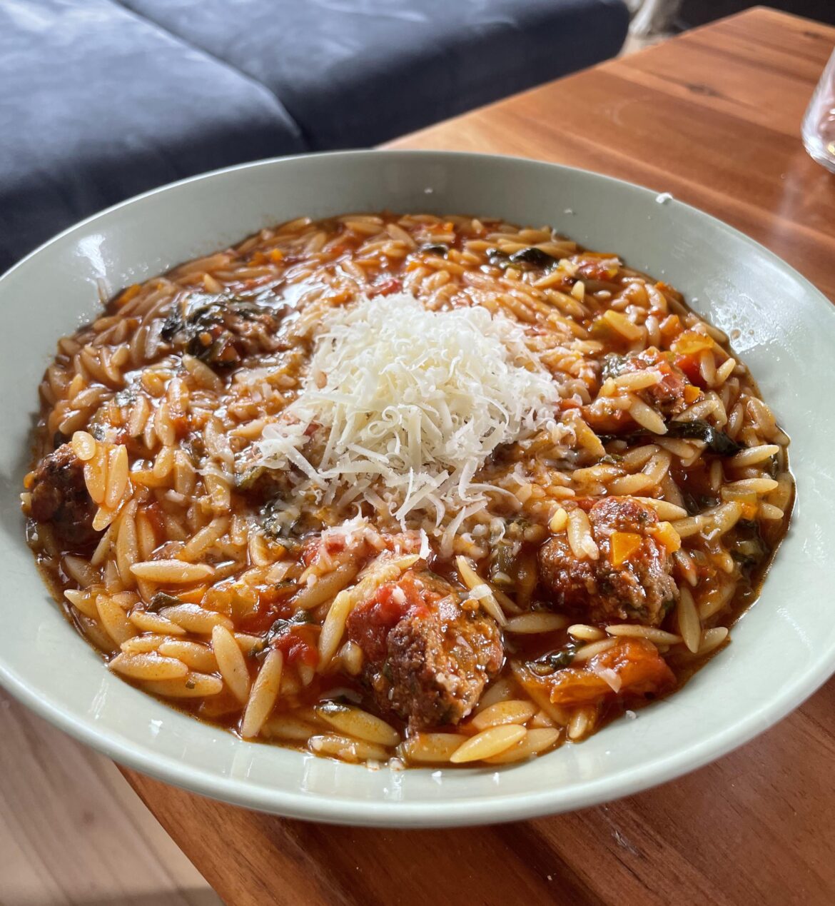 Orzo Polpette Stew