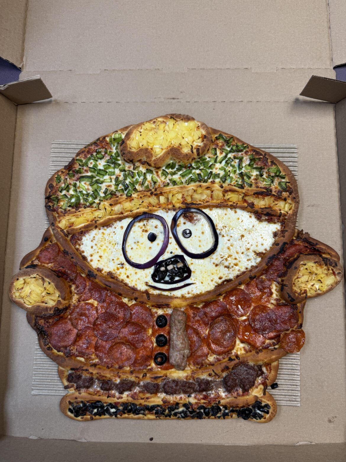 Someone made a Cartman Pizza