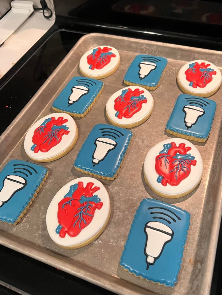 Started my cardiac ultrasound program this week and made my cohort some treats :)