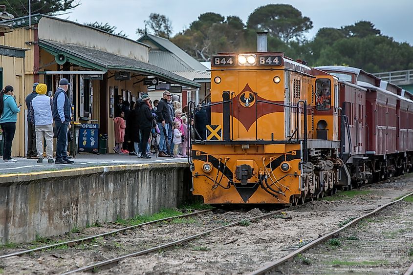 The Cockle Train at Goolwa station, South Australia