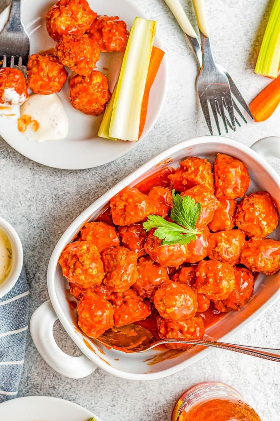 Slow-Cooker Buffalo Chicken Meatballs