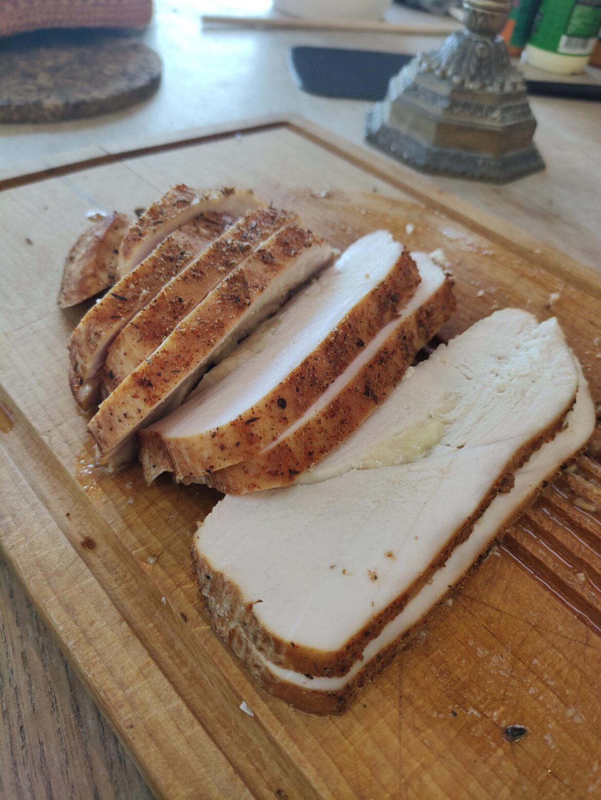 Low and slow turkey breast, first attempt