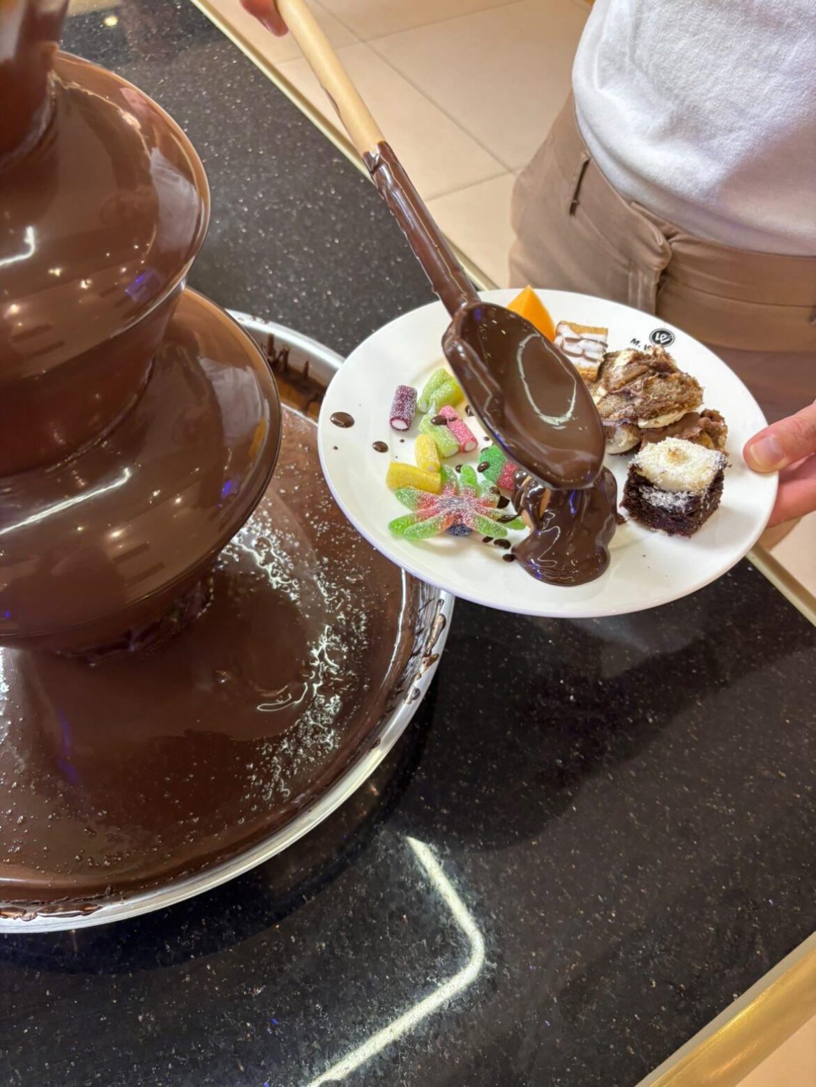 Girlfriend’s mum’s lunch at a buffet