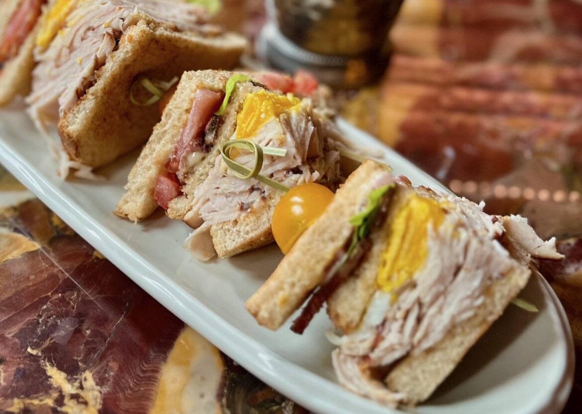 Turkey club sandwiches