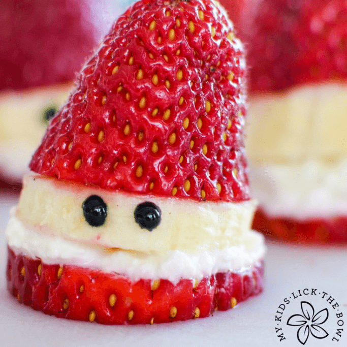 healthy christmas snacks strawberry santas