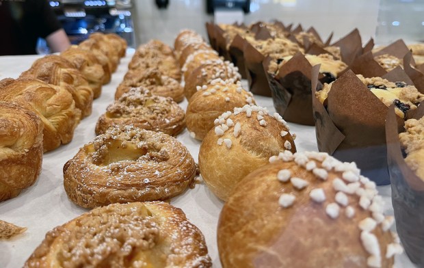 French pastry chef Christophe Rull inside his newly opened Christophe Rull Patisserie in the North City community of San Marcos. (Pam Kragen / The San Diego Union-Tribune)