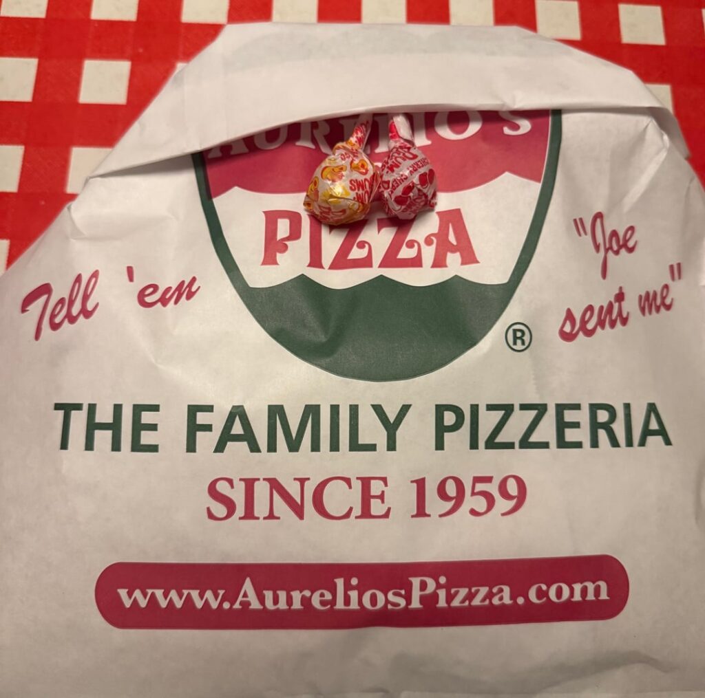 A shout out to our family favorite, Aurelio’s Pizza