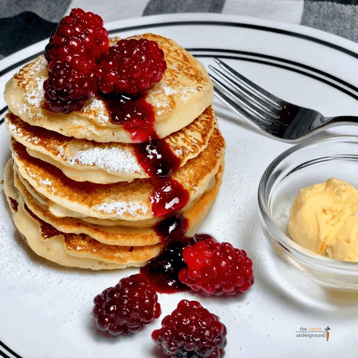 Perfect Vegan Pancakes 🥞 I like berries on mine. How about you?