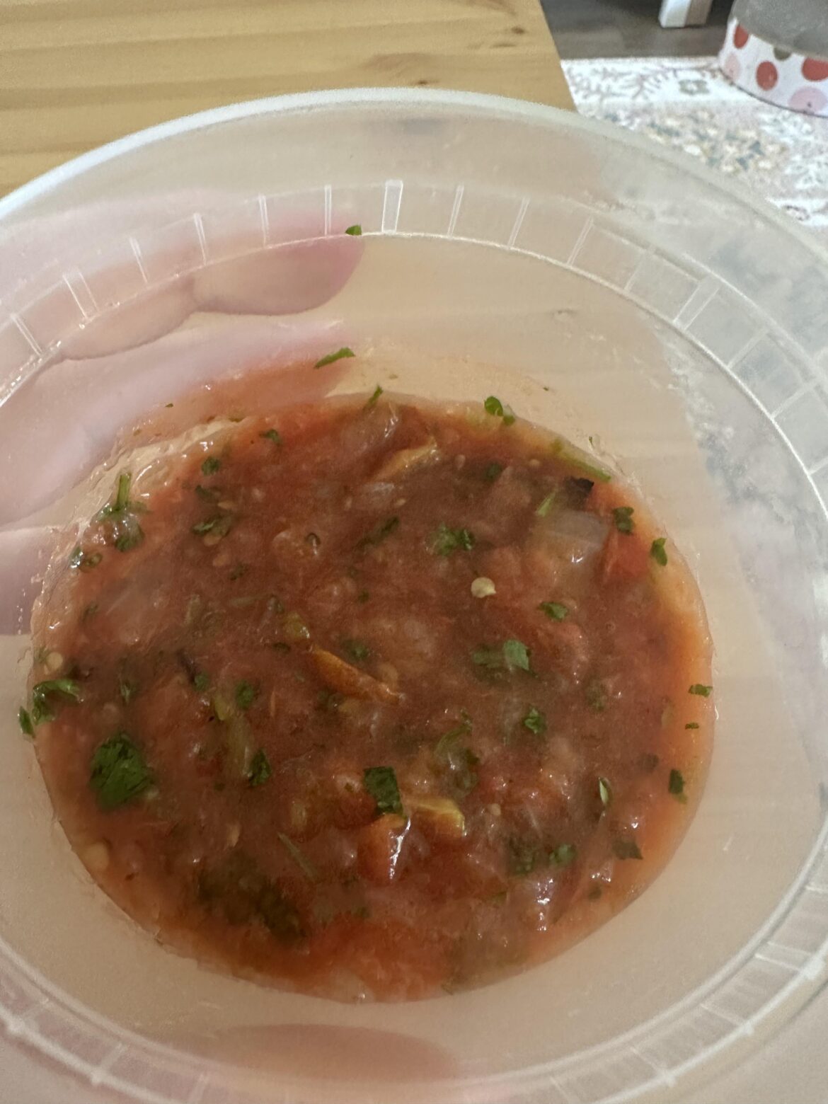 Pretty basic salsa that just came out really tasty today Pretty basic salsa that just came out really tasty today