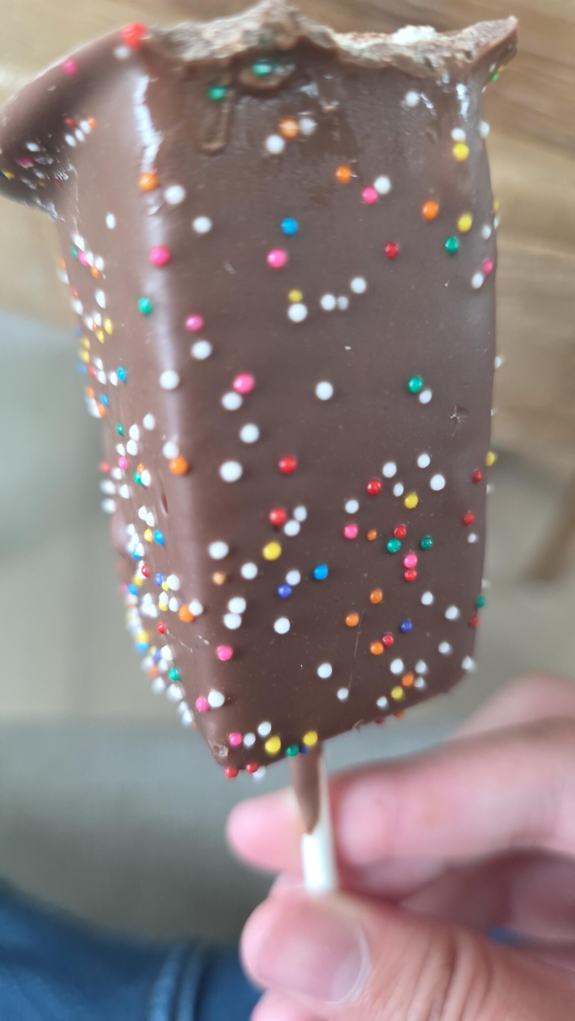 chocolate covered marshmallow on a stick
