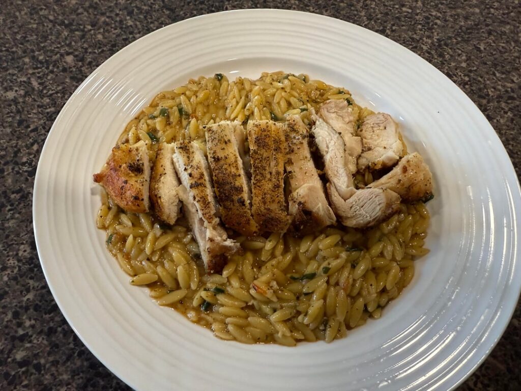 One-Pan Italian Chicken Orzotto…Pretty Tasty! Review Below ⬇️ One-Pan Italian Chicken Orzotto…Pretty Tasty! Review Below ⬇️