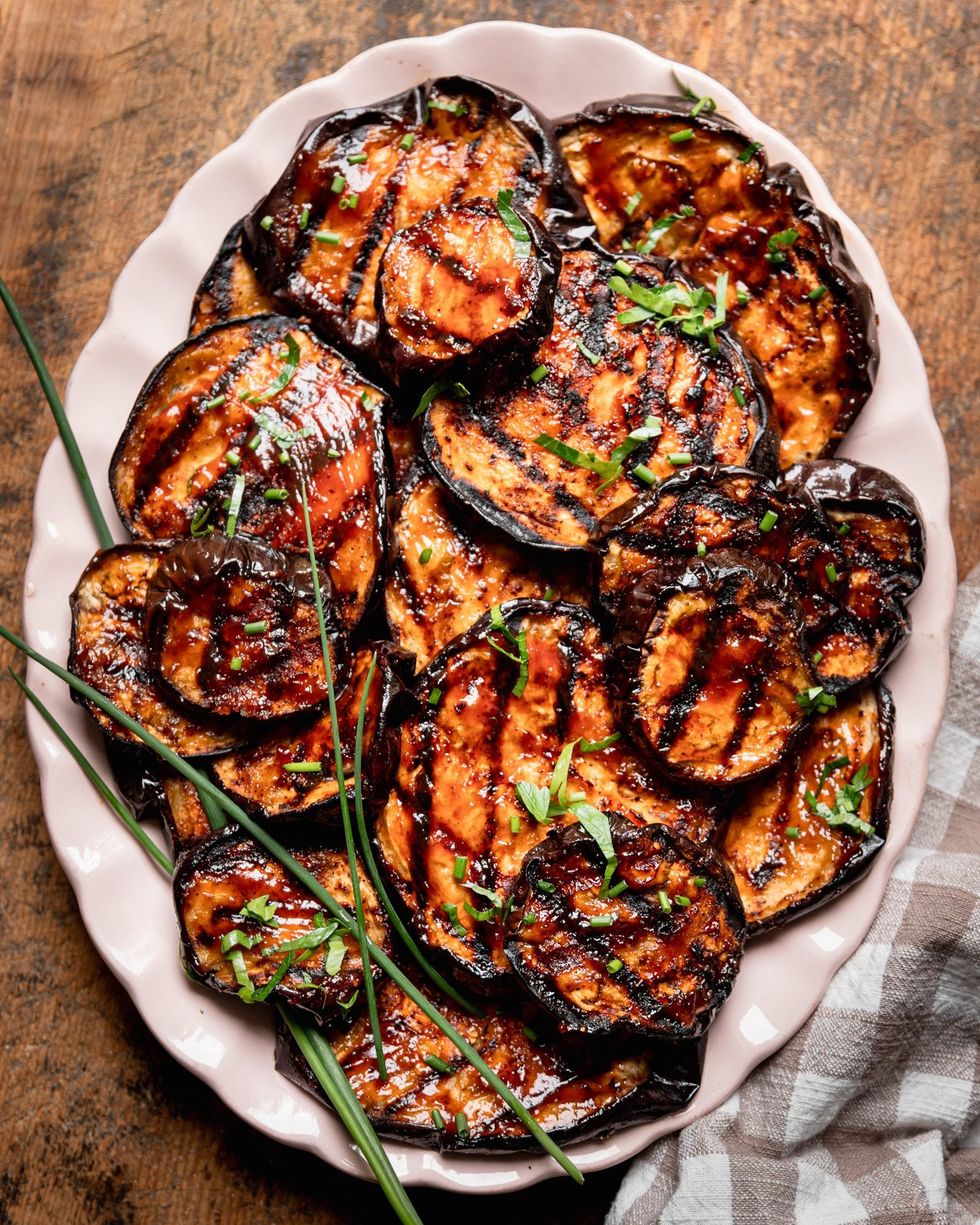 Tender Grilled Eggplant Slices