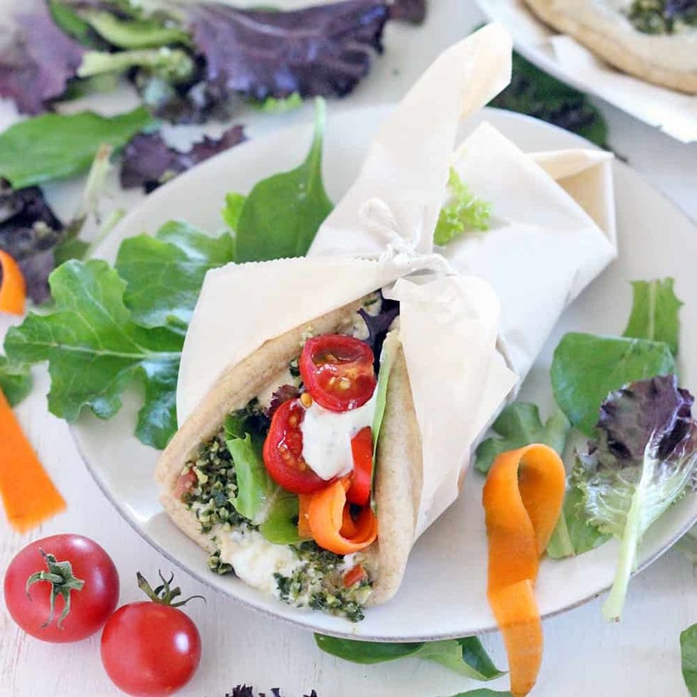 The Ultimate Vegetarian Pita Sandwich