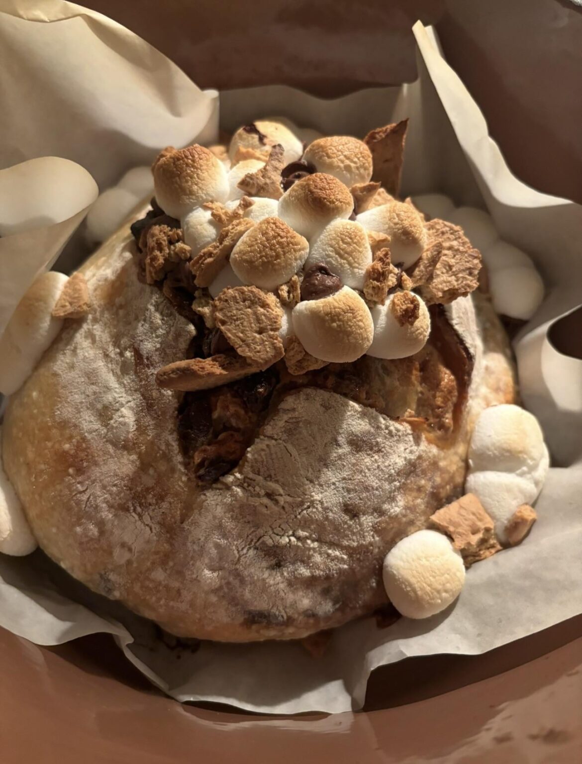 UPDATE: fresh out of the oven. waiting to cut