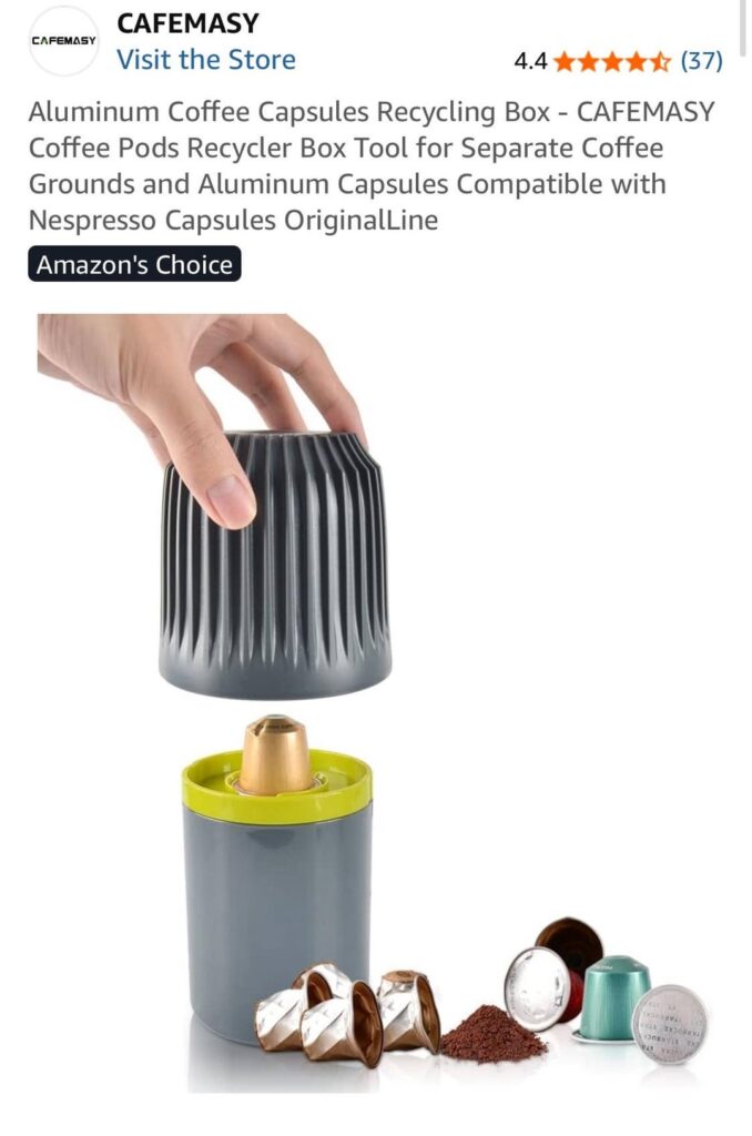 If you’re the type who likes to compost your grounds before recycling OL capsules, this is the best solution