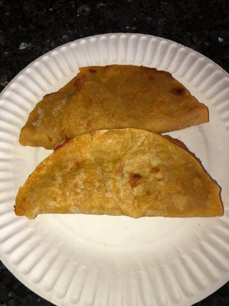 Basic Skillet-Toasted Bean and Cheese Tacos