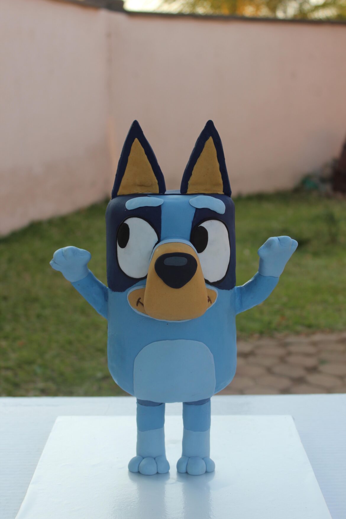 Standing Bluey cake