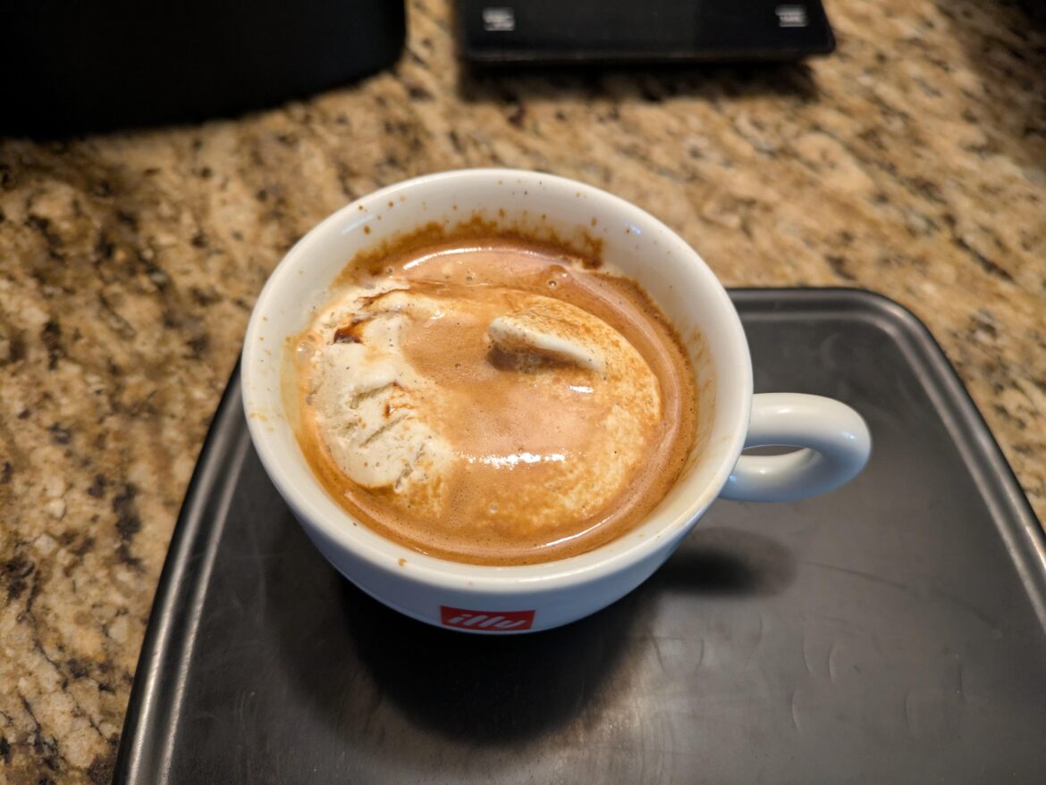 They said, "Espresso and ice cream?? Fuhgeddaboudit."