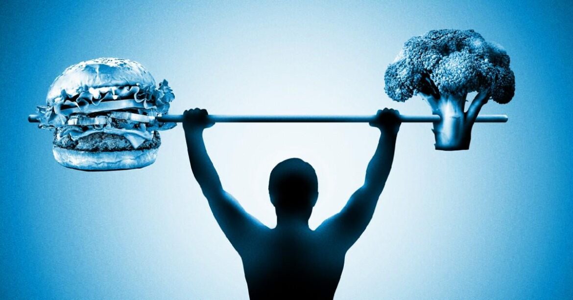 Meat vs. plant sources of protein.