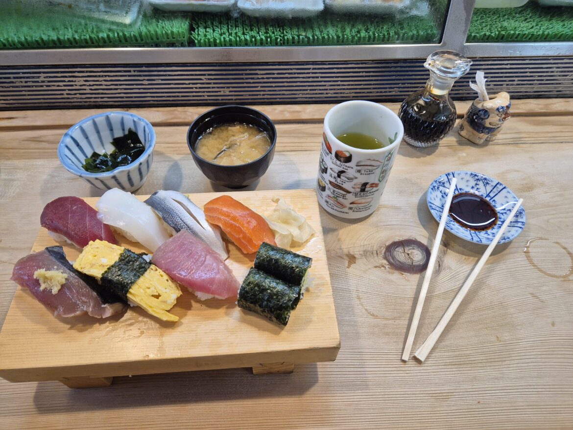 Sushi lunch set for $7.50