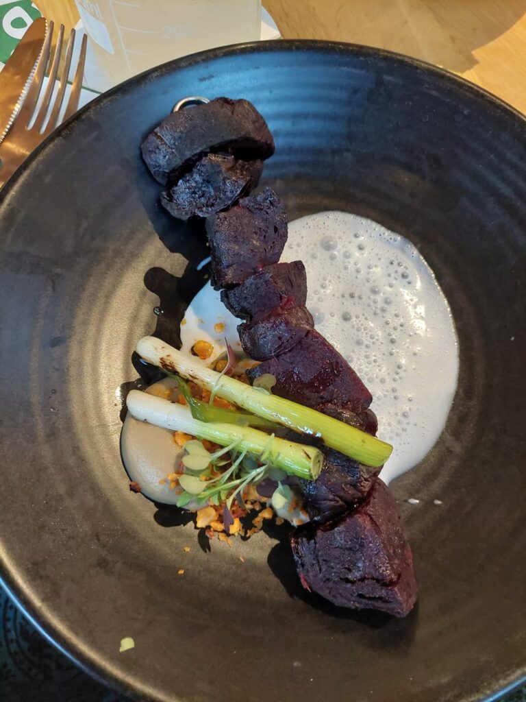 Anniversary dinner with my fiancee, restaurant is 90% vegan (all dishes pictured here are vegan)