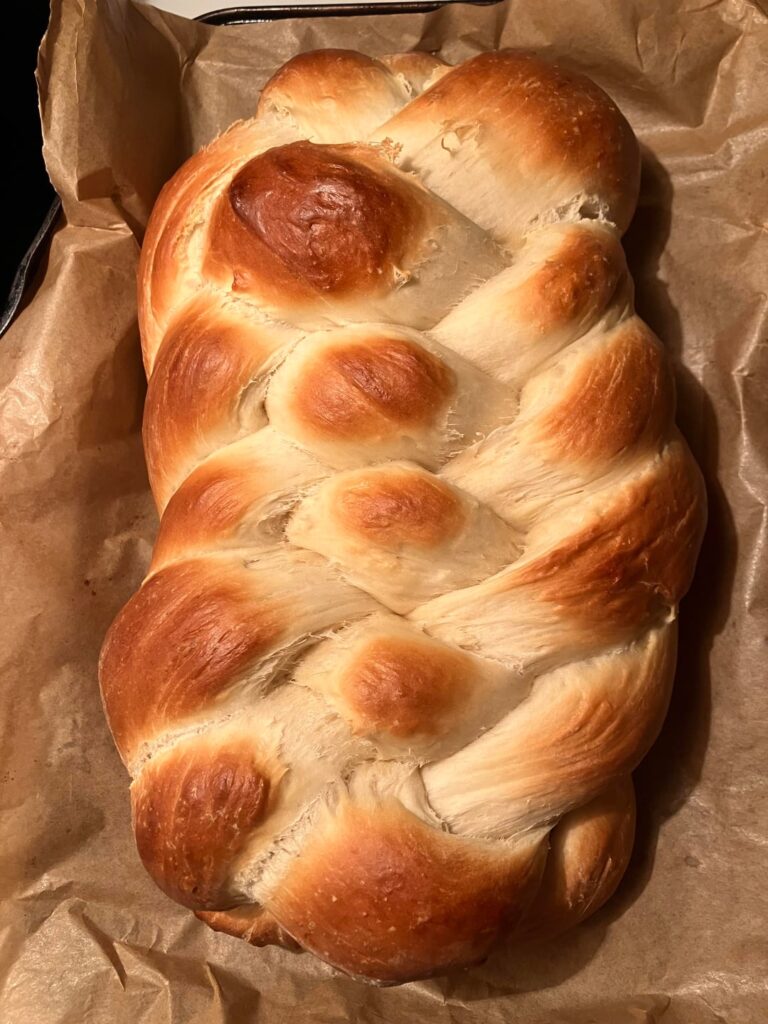 [homemade] my first attempt at challah for Rosh Hashanah