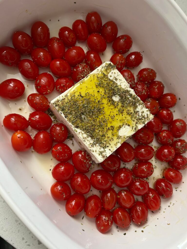 [homemade] baked feta pasta
