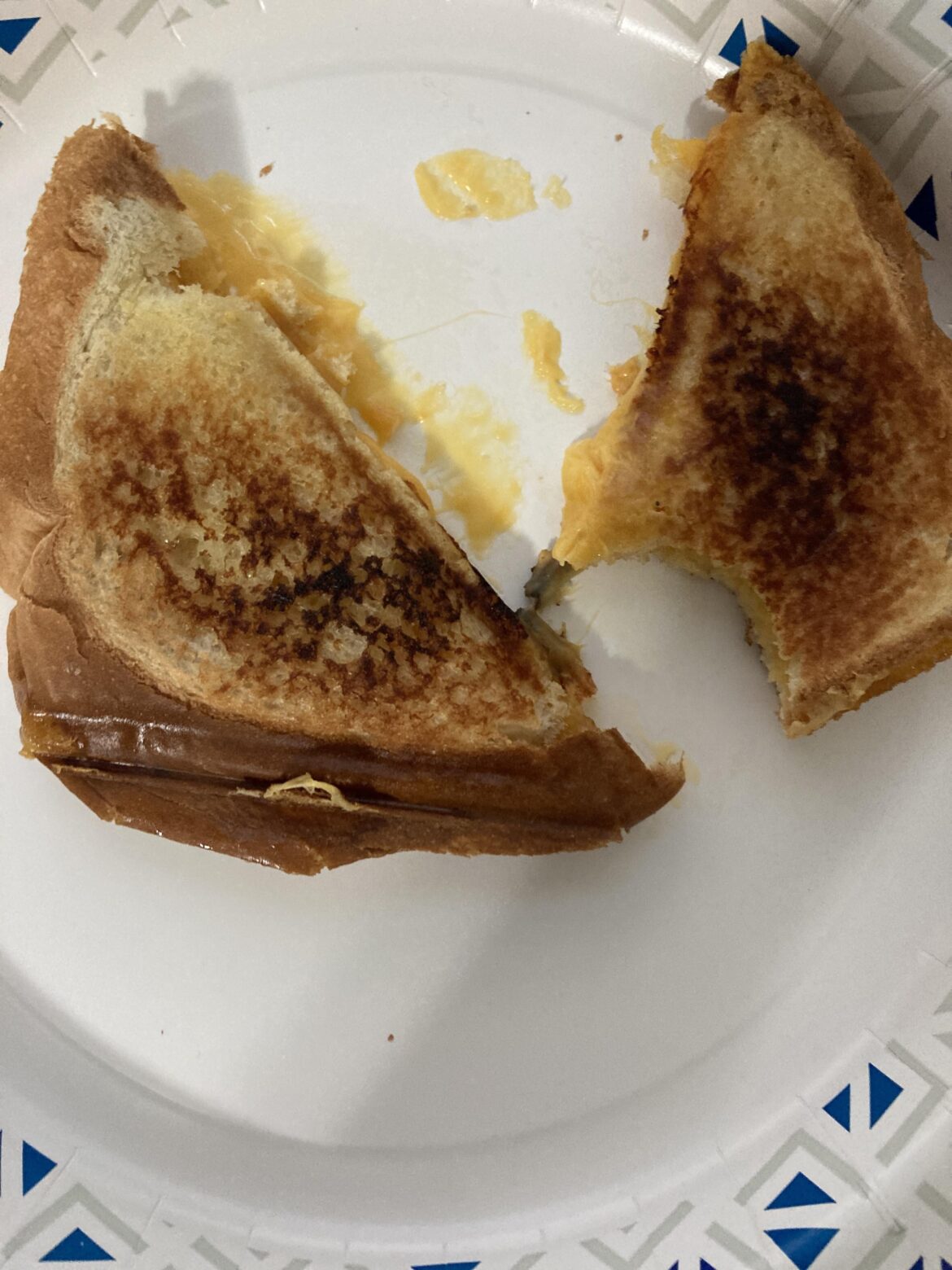My first grilled cheese