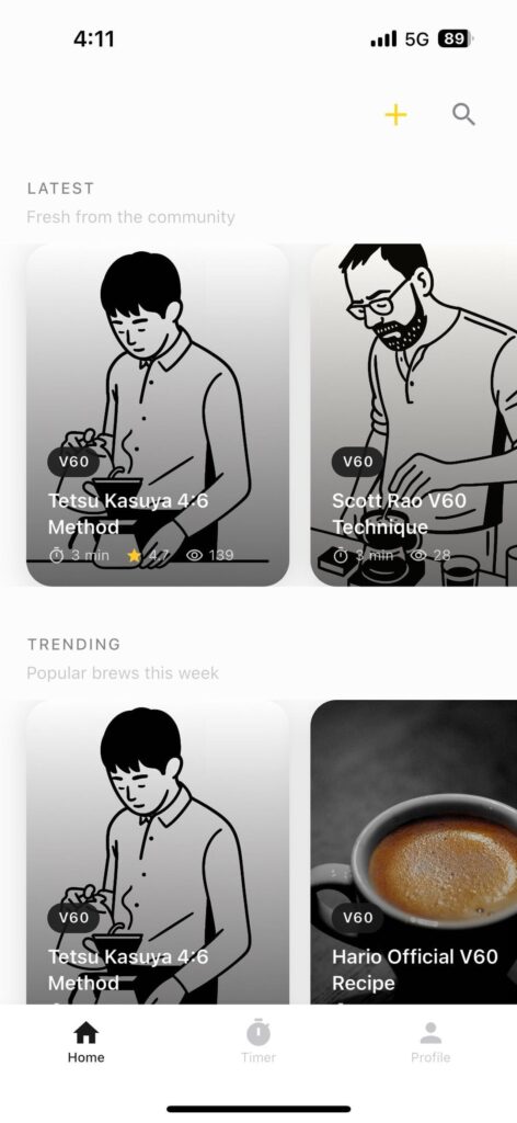 I built a coffee recipe + journaling app.