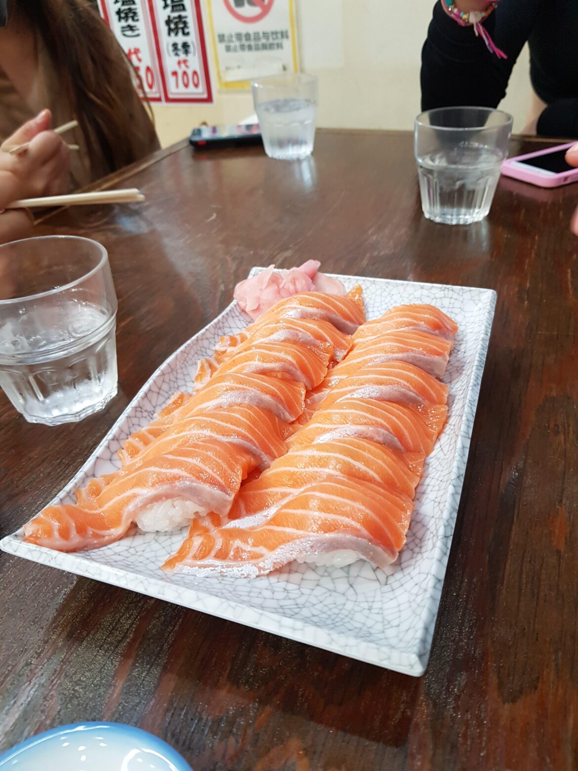 Maruten Sushi in Osaka.