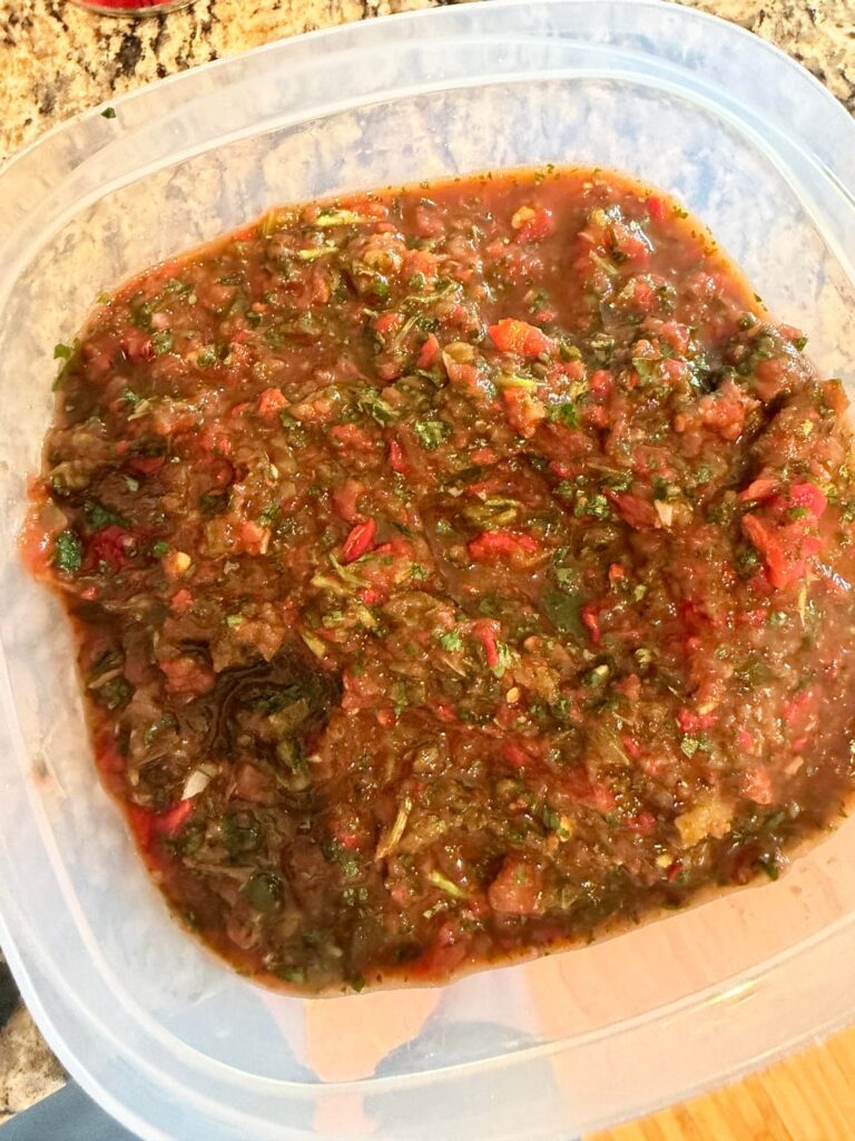 Last garden salsa of the year Last garden salsa of the year