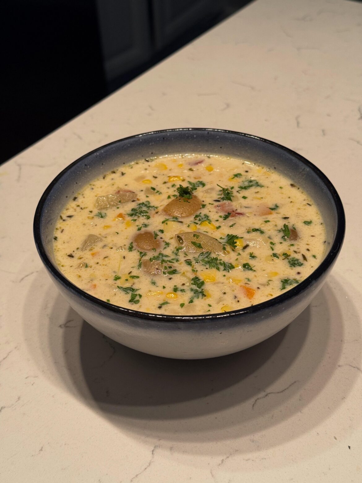 First Soup of Soup Season, Corn Chowder