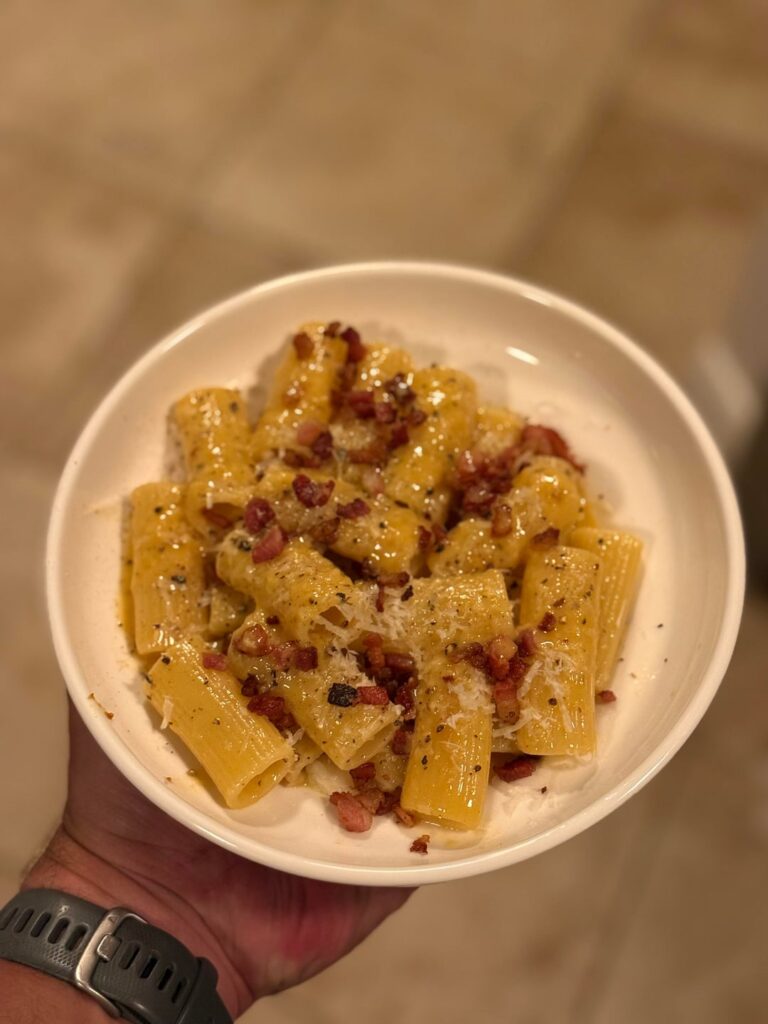 Carbonara stages 1 and 2