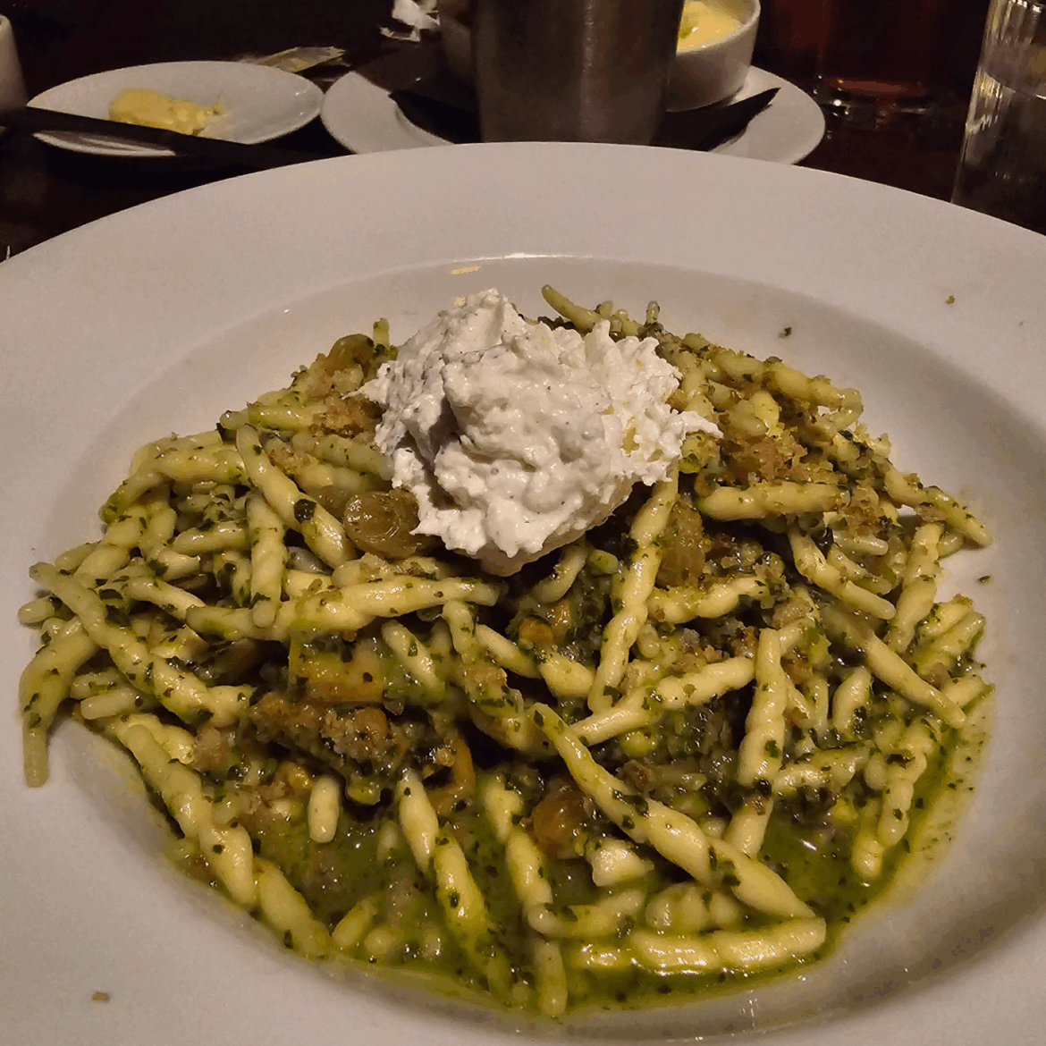 Pasta From The View in Times Square