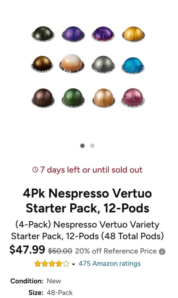 WOOT deal ... pls search using wootsearch.com keyword "vertuo"