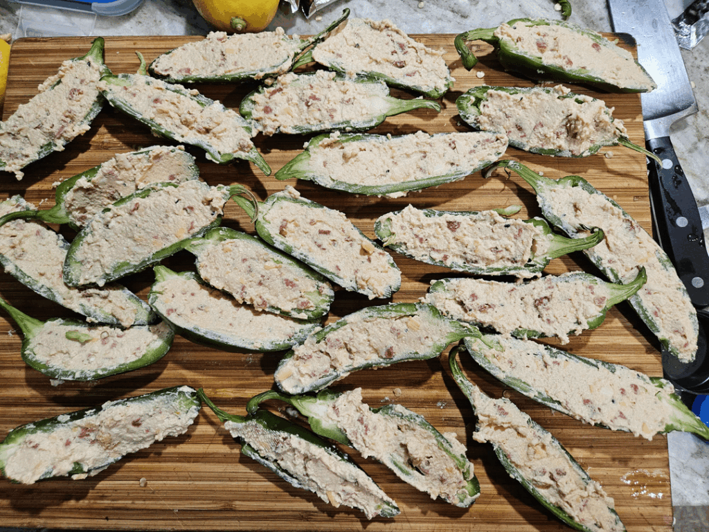 I was desperate for Jalapeno poppers almost gave up when I saw the price of vegan cream cheese until I remembered I could just use firm tofu. I was desperate for Jalapeno poppers almost gave up when I saw the price of vegan cream cheese until I remembered I could just use firm tofu.