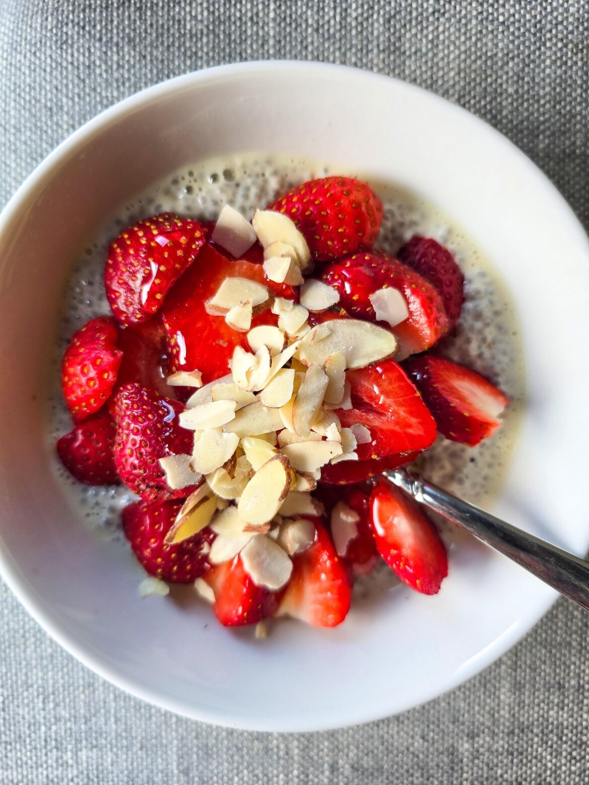 Chia seeds pudding breakfast