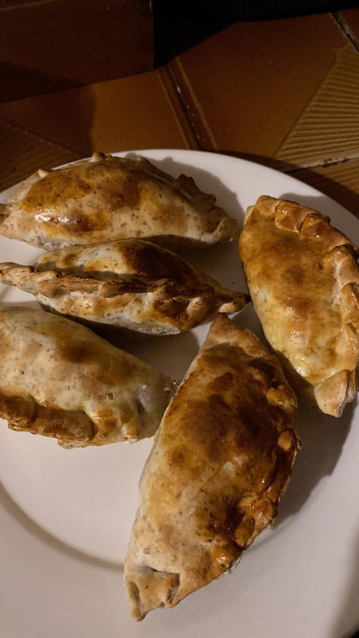 Baked chicken empanada