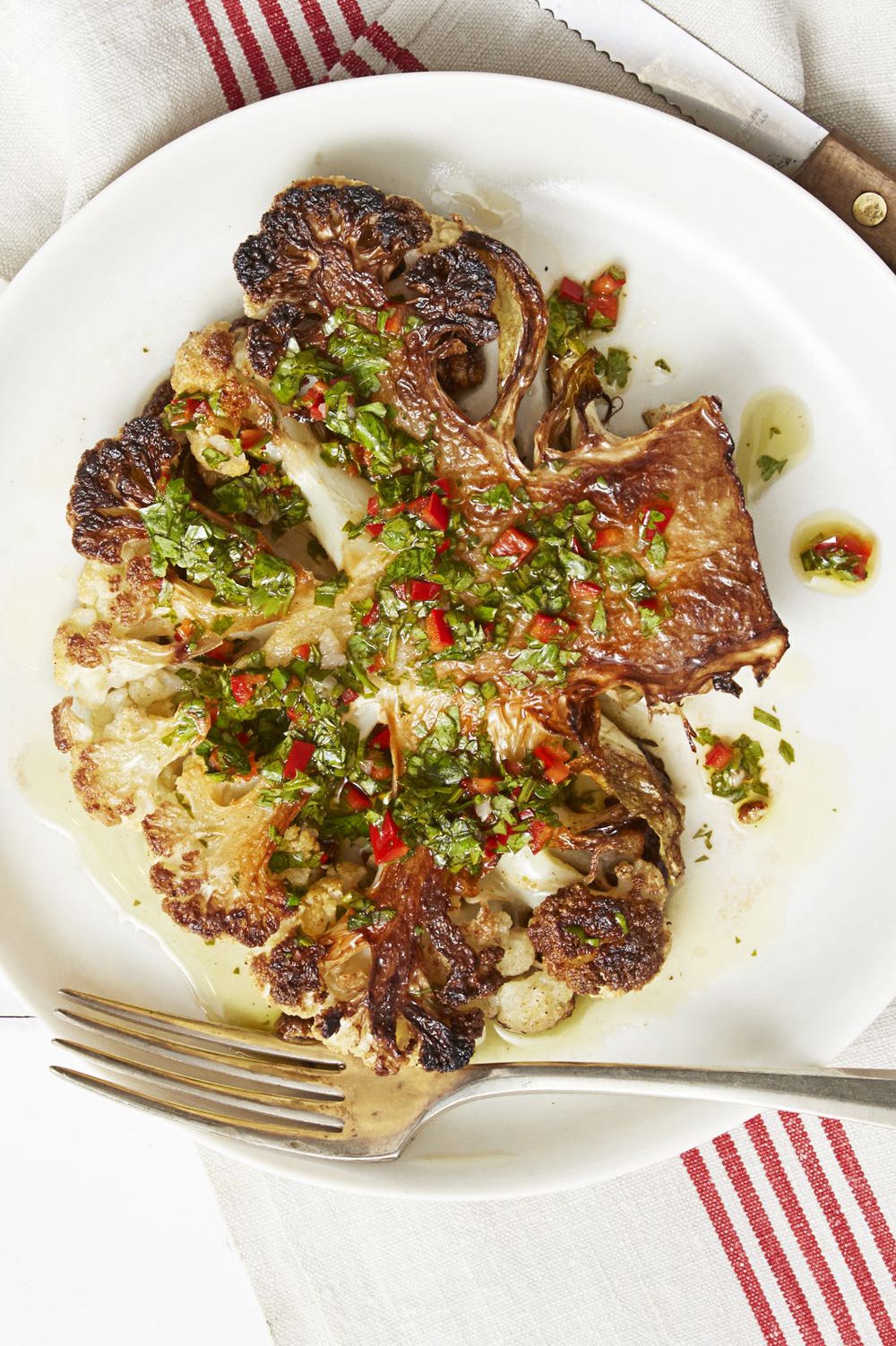 Vegan Christmas Dinner- Cauliflower Steak