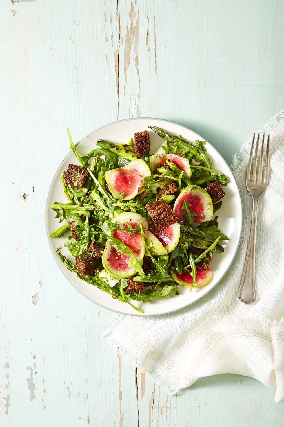 Vegan Christmas Dinner - Garden Greens and Pumpernickel Panzanella