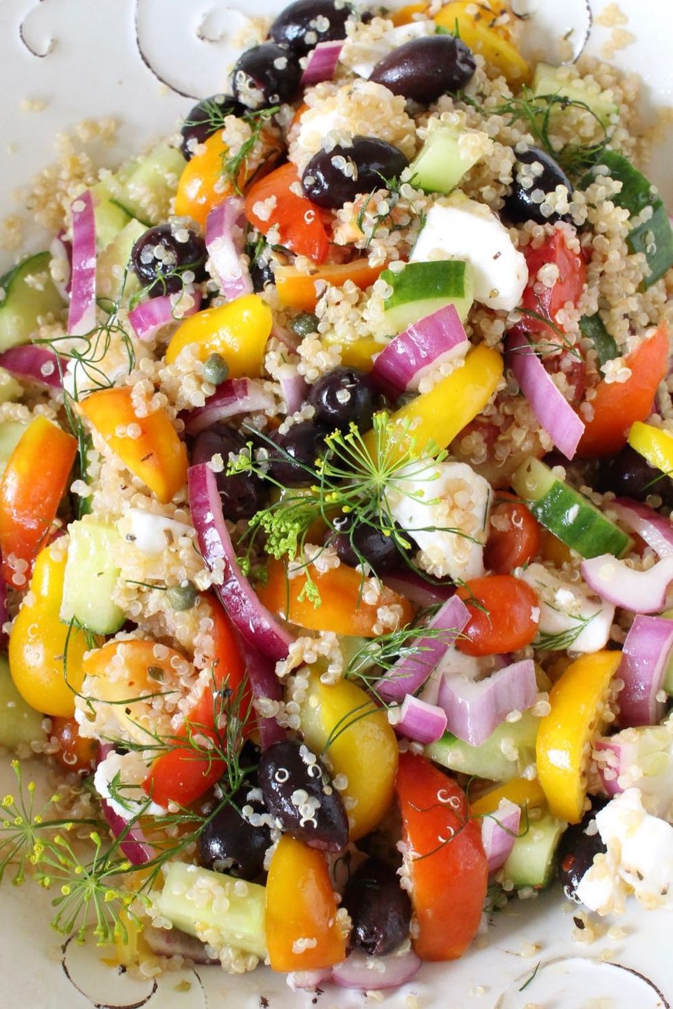 Vegan Mediterranean Quinoa Salad